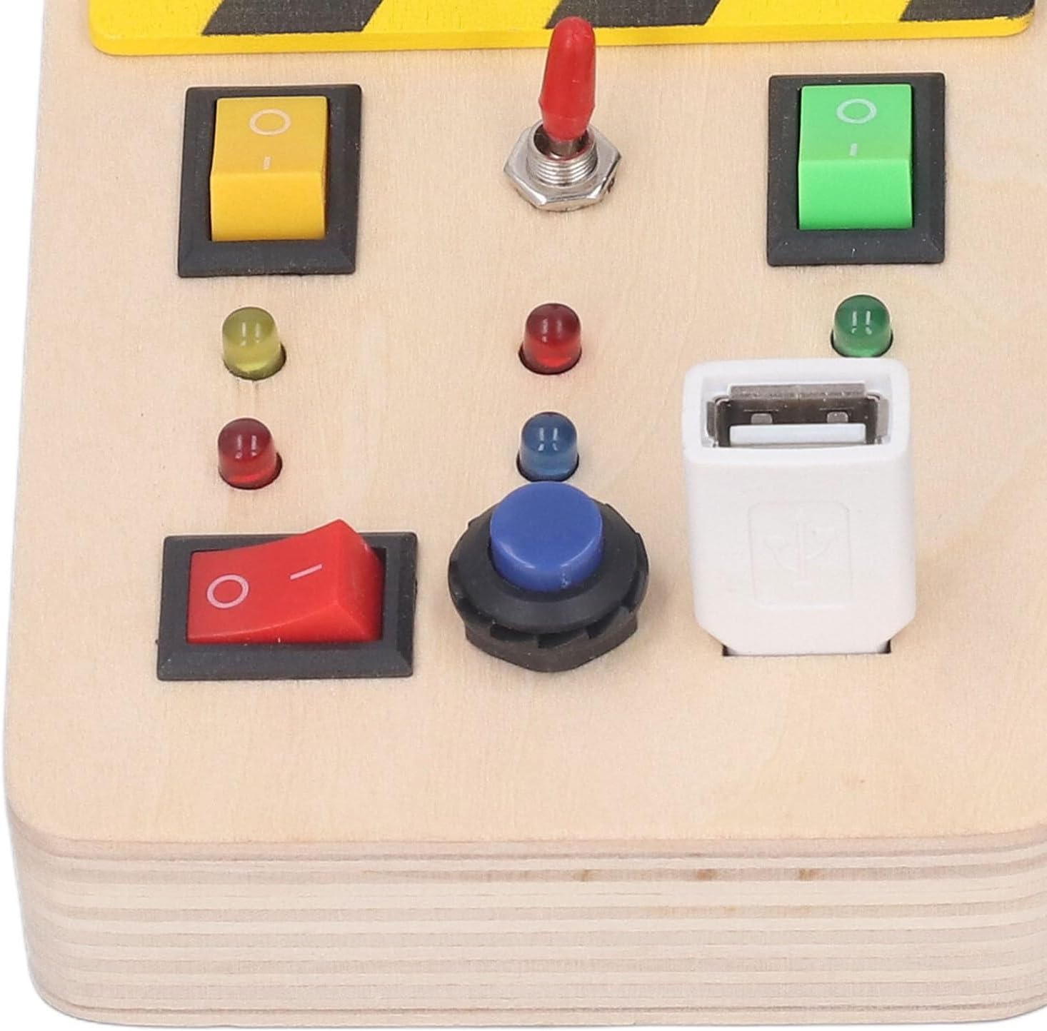 Wooden Switch Toys, Light Switch Toys, Basswood Battery Operated Early Education for Girls and Boys