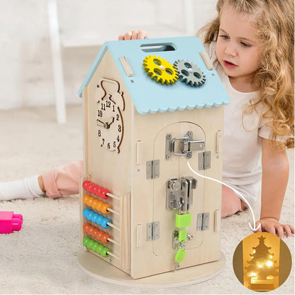 Spobot 8-in-1 Wooden Activity Cube for Kids, Montessori Toys for 12+ Months Toddlers, One Year Old 1st First Birthday Gift, Educational Learning Toys for Baby Boys Girls Age 1 2 3