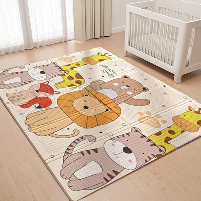 Fidtoy Baby Foam Play Mat Extra Large Dual-Sided Foldable Mat for Safe Crawling and Early Development