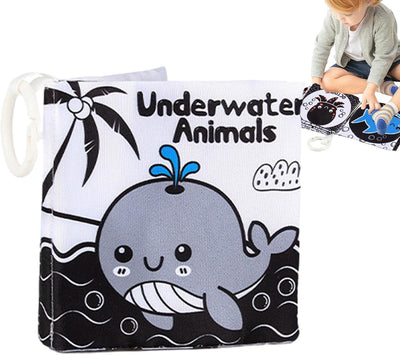Fidtoy Soft Sensory Cloth Book for Newborns – Montessori Early Learning