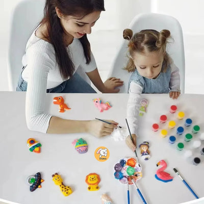 Fidtoy Mould and Paint Garden Toy Craft Kit for Kids
