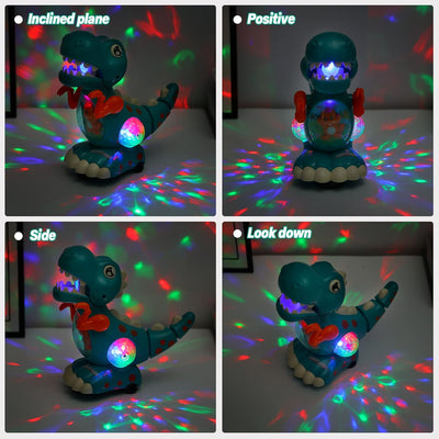 Fidtoy Interactive Crawling Dinosaur Toy for Babies – Musical Light-Up Toddler Crawling Toy with Obstacle Avoidance