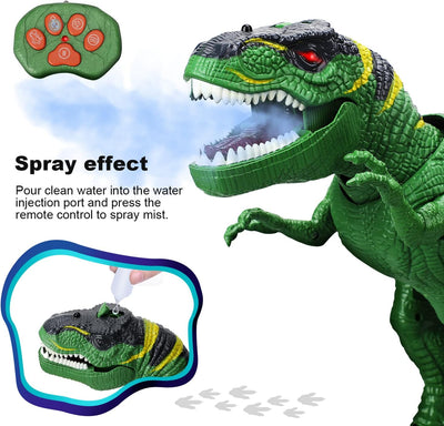 Jouet dinosaure T-Rex télécommandé Fidtoy avec pulvérisateur de brume pour enfants
