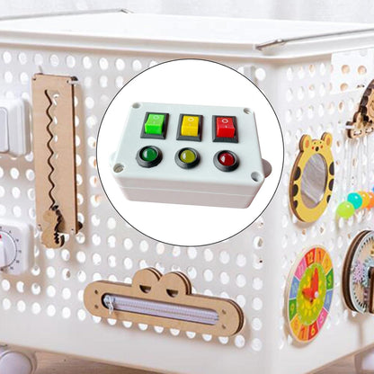 CLUB BOLLYWOOD®Busy Board DIY Accessories Light Switch Button Puzzle Educational Toys|Toys & Hobbies | Preschool Toys & Pretend Play | Other Preschool & Pretend Play|1 Baby Busy Board DIY Toys