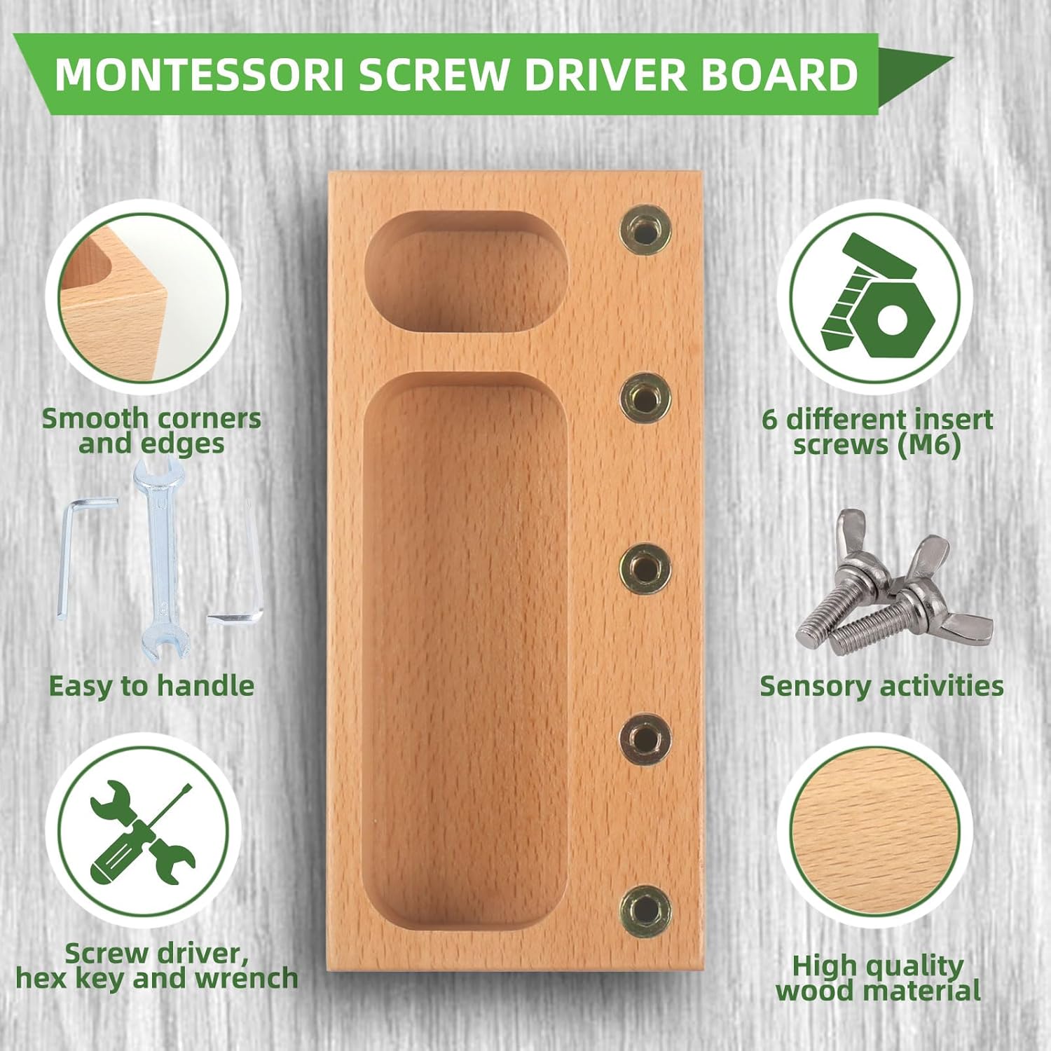 Jouets sensoriels Montessori