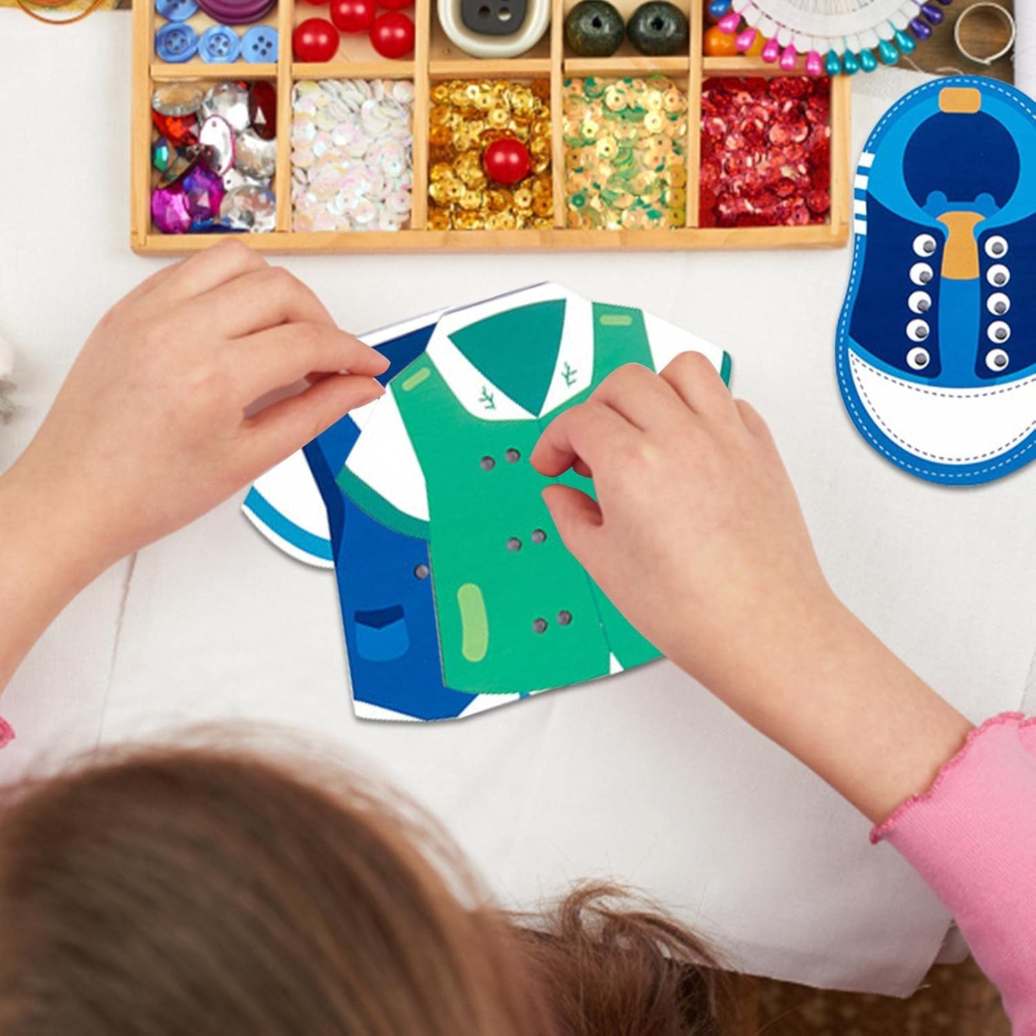 Placa de prática de amarração de cadarço - Brinquedo da prática da amarração da sapata do quebra-cabeça com botões redondos | Tênis ensinando cadarços de gravata aprender a enfiar o