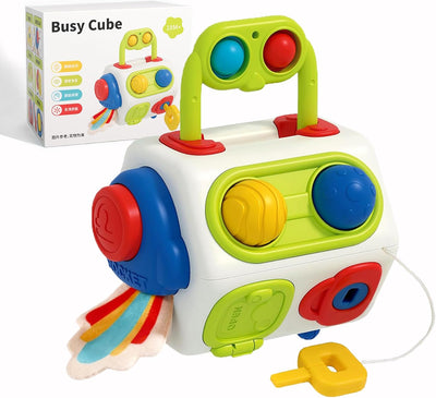 Fidtoy Cubo de actividades 10 en 1 Montessori Juguete sensorial