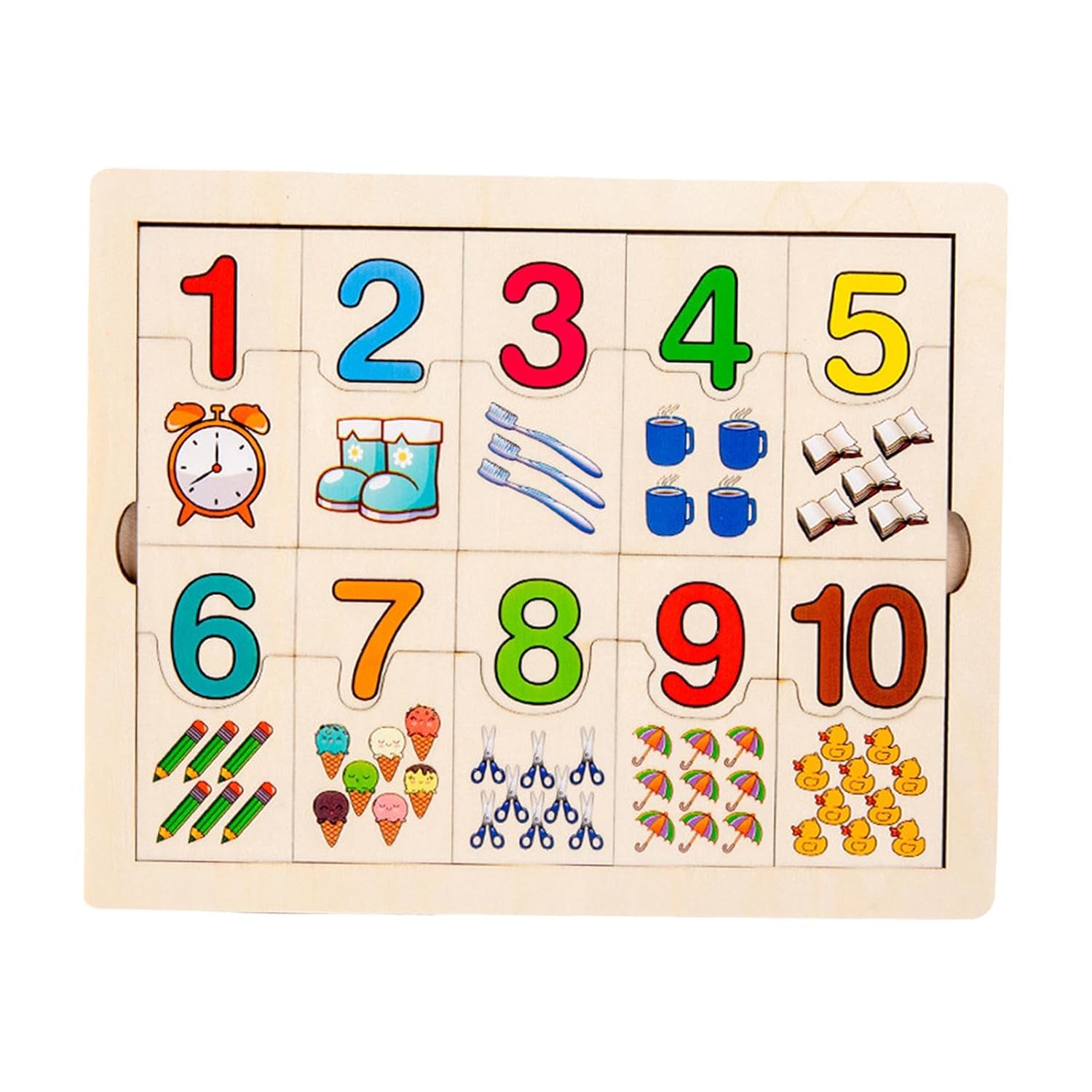 Enakshi® Tablero de rompecabezas digital de aprendizaje de combinación de números para niños, bebés | Juguetes para bebés | Juguetes de desarrollo para bebés