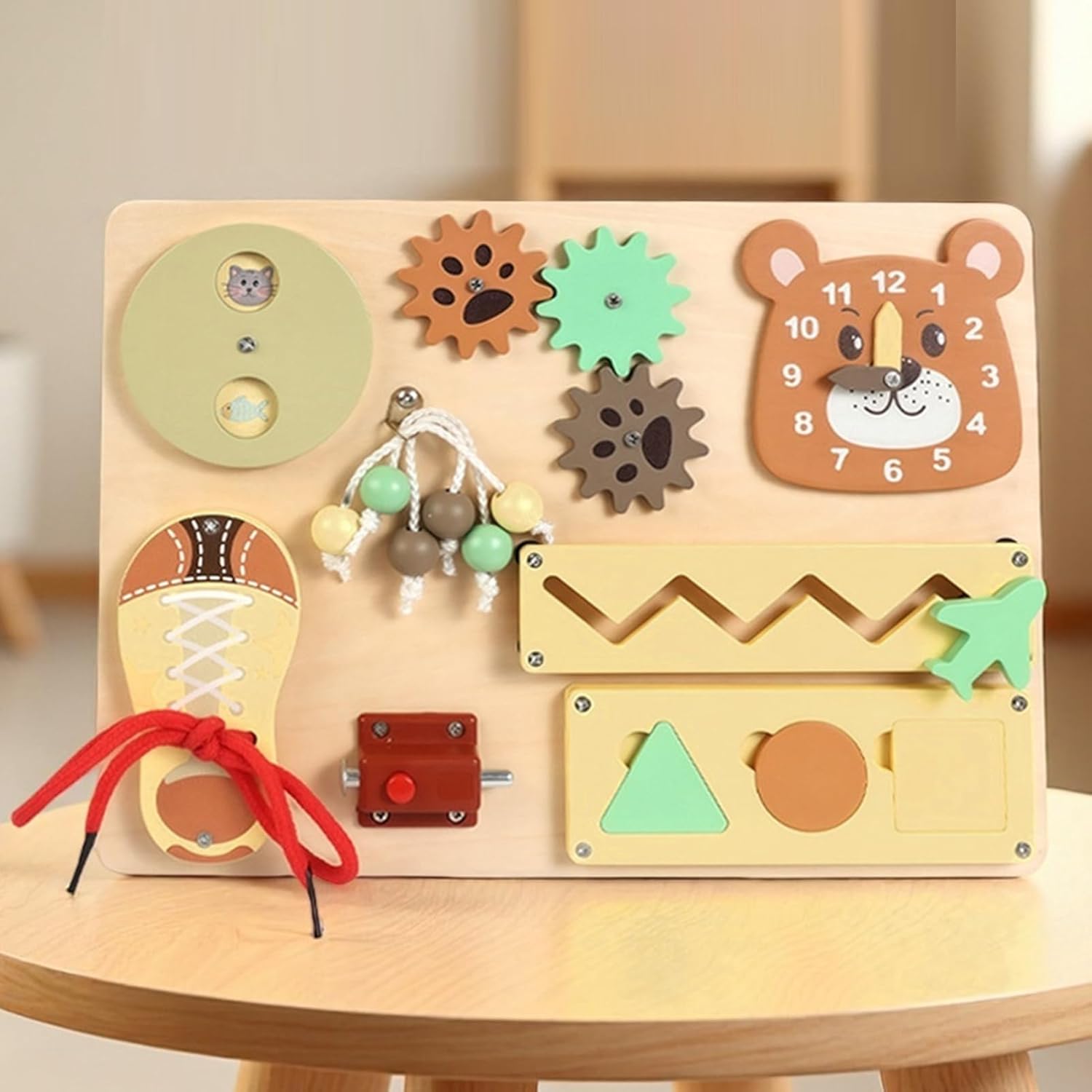 Bohany de Atividades - Brinquedo Educativo De ,Brinquedos para Desenvolvimento Infantil,para Crianças Pré-escolar Jardim Infância Sala de Aula Educação em Casa Educadores e