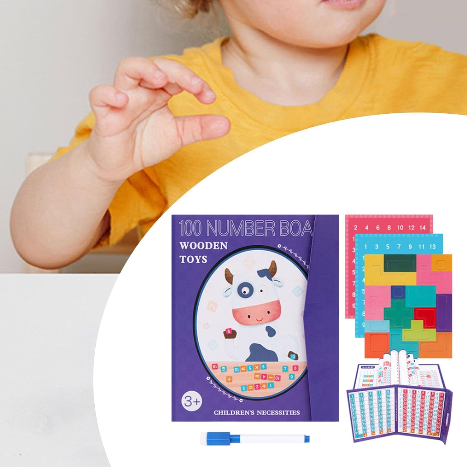 ATORSE Toddler Educational Toys Pen Control Practice Toy for Kids Ages 3+ Gift Style P