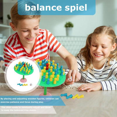 Fidtoy Balance Tree Toy – Interactive Wooden Stacking Game for Kids 3+