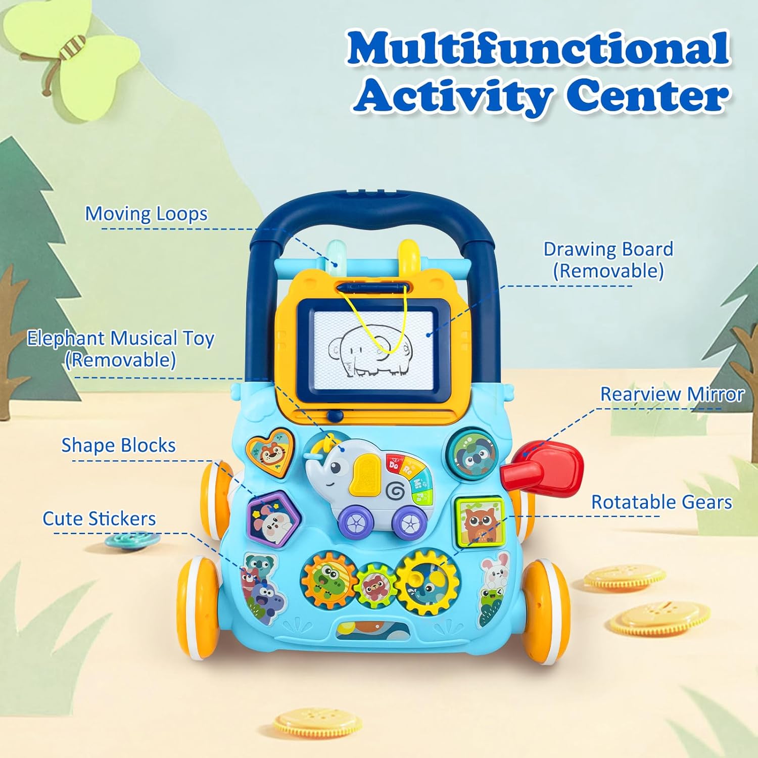 Fidtoy Talking Multi-Activity Baby Walker – Educational & Interactive Toddler Walker