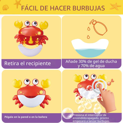 Musical Crab Bubble Bath Toy