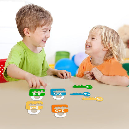 Contando labirinto, brinquedos de correspondência de letras | Brinquedos de emparelhamento de letras em formato de fechadura de | Brinquedo de atividade de quebra-cabeça educacional de cognição de cor