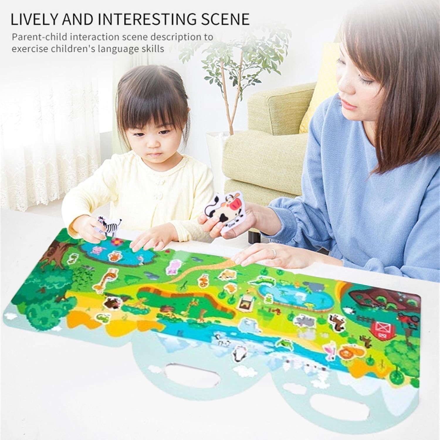 Exciting Sticker Book,Permanent Blank Sticker Collection Book for Boys and Girls | Cute Design Blank Sticker Album for Early Education, Concentration Cultivation A/a