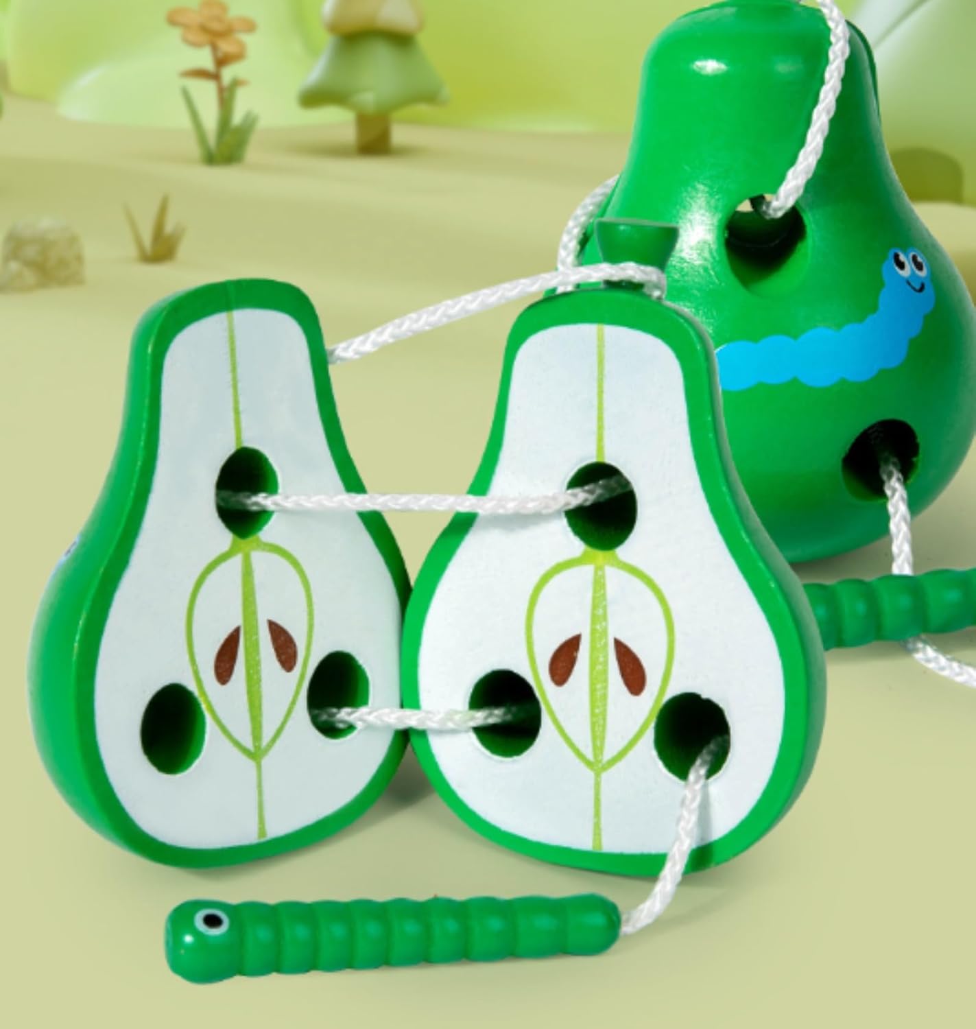 Wooden Educational Toys, Lacing Toy, Lacing Toy, Fingertip Training, Coordination Ability, Wooden Toys, 3 Years Old, Children, Cheese, Present, Baby Gift