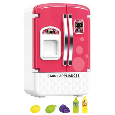 Fidtoy Mini Refrigerator Playset – Light and Music Pretend Kitchen Toy for Kids 3+
