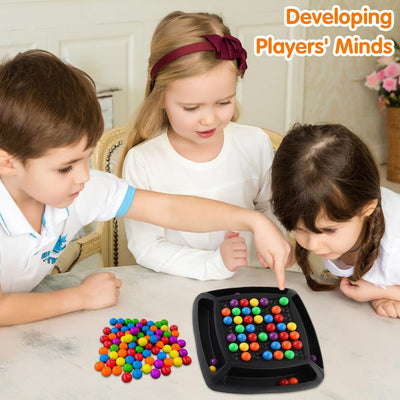 Fidtoy Rainbow Chessboard Ball Game for Kids and Family Play