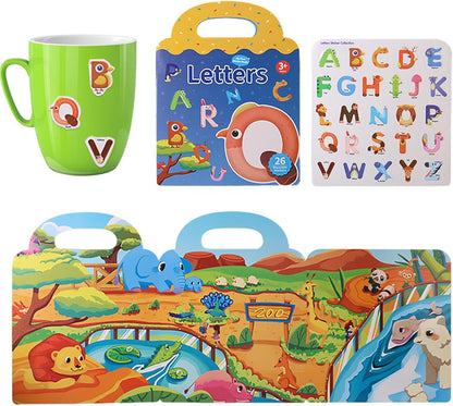 pegatinas reutilizables para - Libro pegatinas actividades divertidas para niños pequeños | Divertidas pegatinas viaje para niños, rompecabezas bricolaje varios escenarios