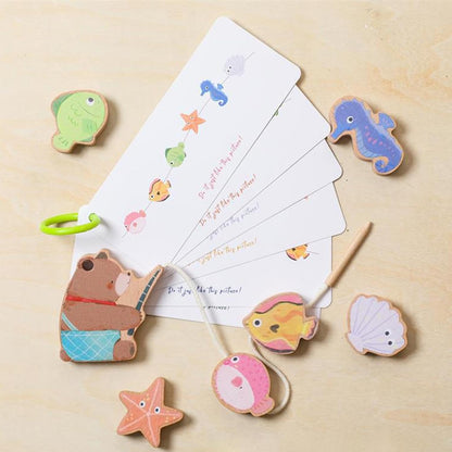 predolo Wooden Lacing Toy Fine Motor Skill Gifts Kids Toddlers Learning Concentration Preschool Educational Toy Threading Toys