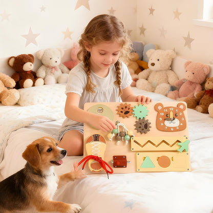 Bohany de Atividades - Brinquedo Educativo De ,Brinquedos para Desenvolvimento Infantil,para Crianças Pré-escolar Jardim Infância Sala de Aula Educação em Casa Educadores e