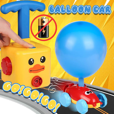 Fidtoy Balloon-Powered Car STEM Toy for Kids | Educational Physics Learning Kit
