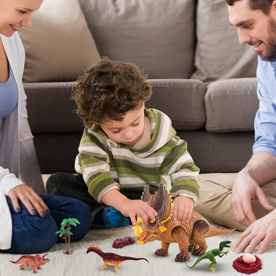 Fidtoy Remote Control Dinosaur Toy for Kids with Lights and Roar