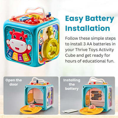 Fidtoy Multifunctional Activity Cube Toy for Toddlers 18M+
