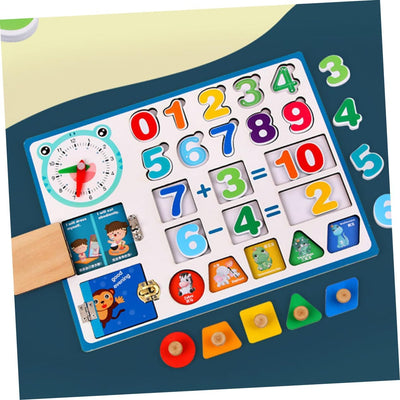 DECHOUS Giocattolo per Apprendimento della Matematica in Legno Giocattolo per Addizione e Sottrazione Educativo per Sviluppo Intelligenza