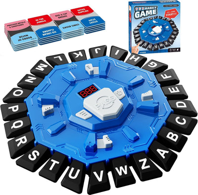 Fidtoy Fast-Paced Word Board Game for Kids and Adults, 10-Second Category Letter Game with LCD Timer, Family Vocabulary Party Game for 2–8 Players