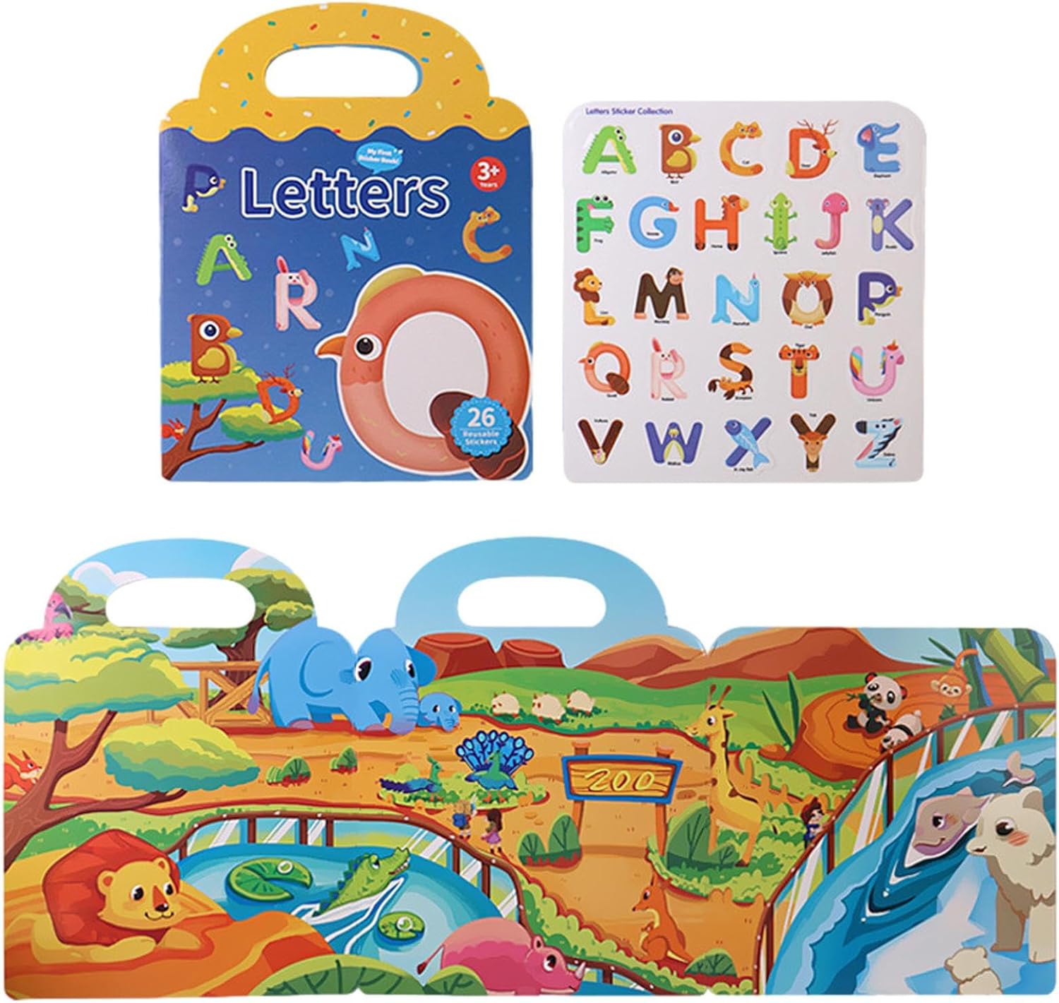 pegatinas reutilizables para - Libro pegatinas actividades divertidas para niños pequeños | Divertidas pegatinas viaje para niños, rompecabezas bricolaje varios escenarios