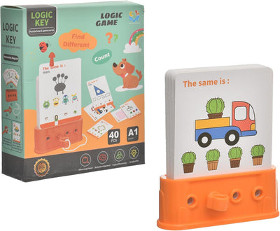 Fidtoy - Actividad Montessori de ganzúas con 40 tarjetas de desafíos