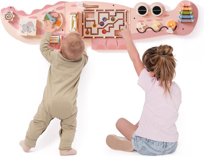 Fidtoy Robotime Wall-Mounted Busy Board - Interactive Montessori Toy for Kids