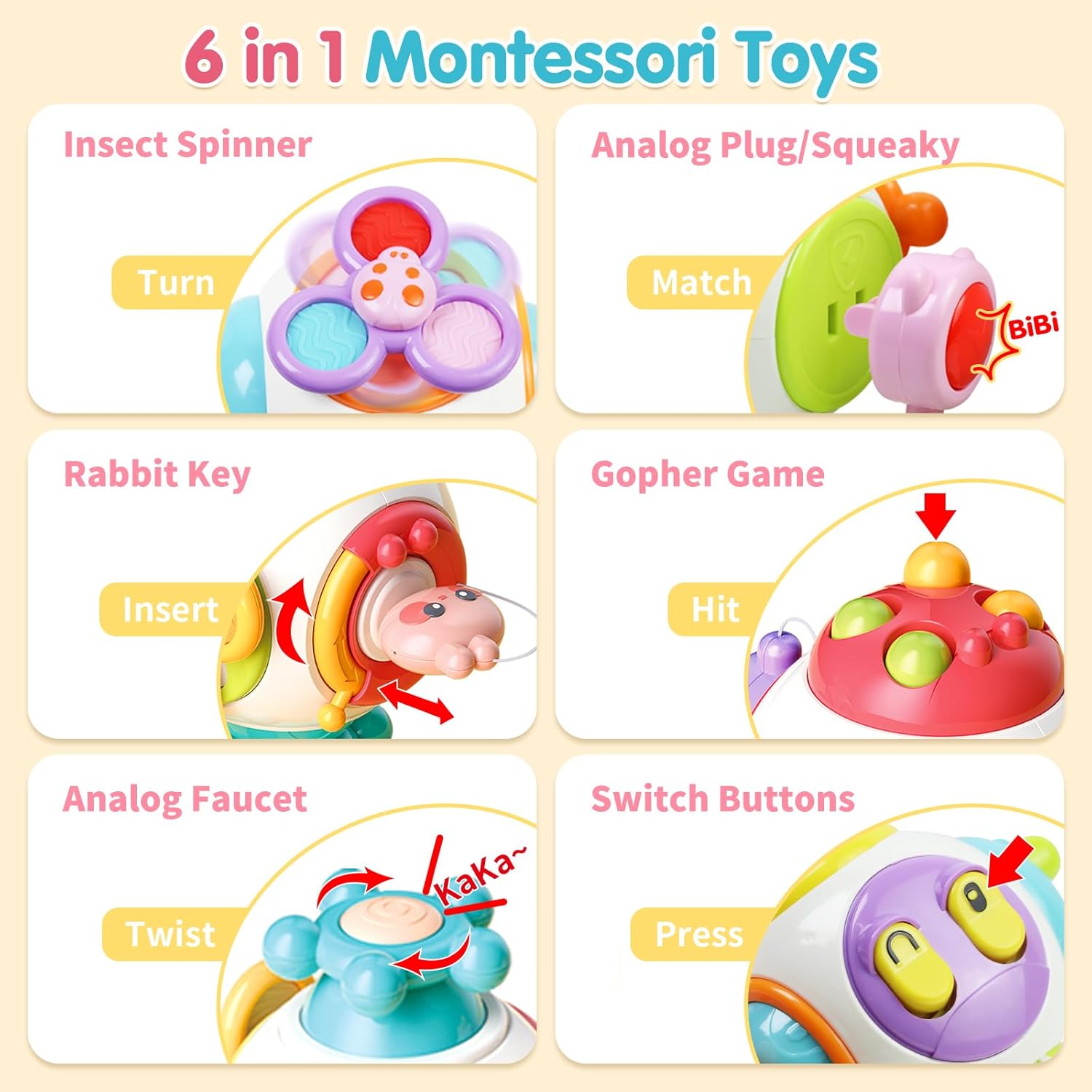 Cubo de actividades 6 en 1 Busy Catch Ball - 022