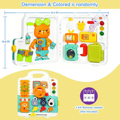 Fidtoy Mega Multi-activity Sensory Light and Sound Busy Kit for Babies Montessori Early Learning Play