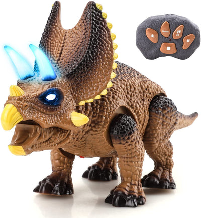 Fidtoy Remote Control Dinosaur Toy for Kids with Lights and Roar