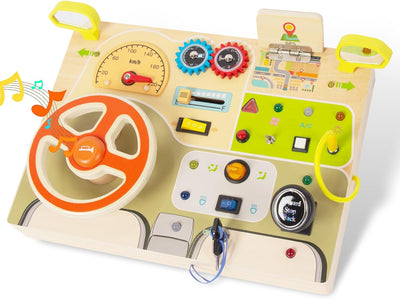 Fidtoy Busy Dashboard - Interactive Montessori Toy for Kids