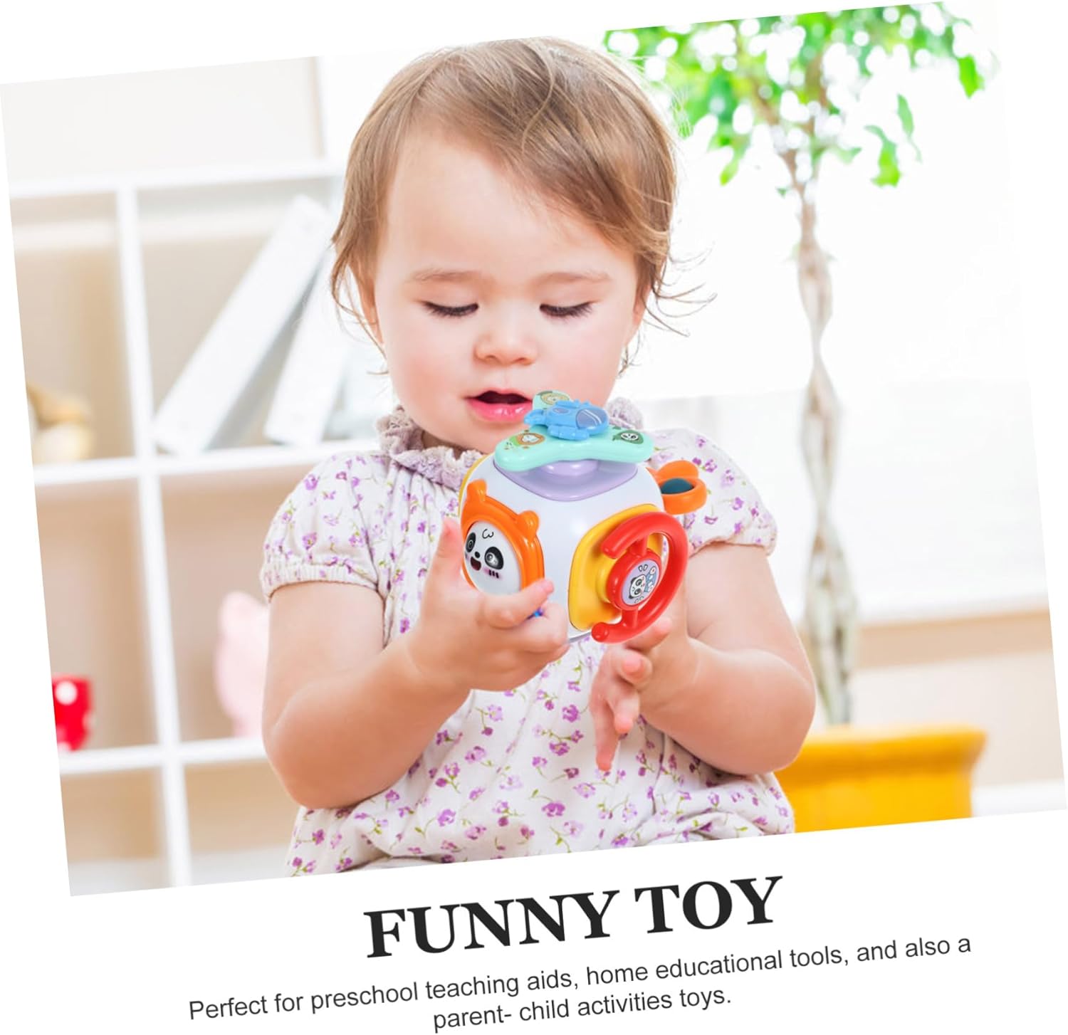 HANABASS Cubo de Actividades para Niños Pequeños Juguete Montessori Educativo Juguete de Viaje Sensory Play Aprendizaje para 1