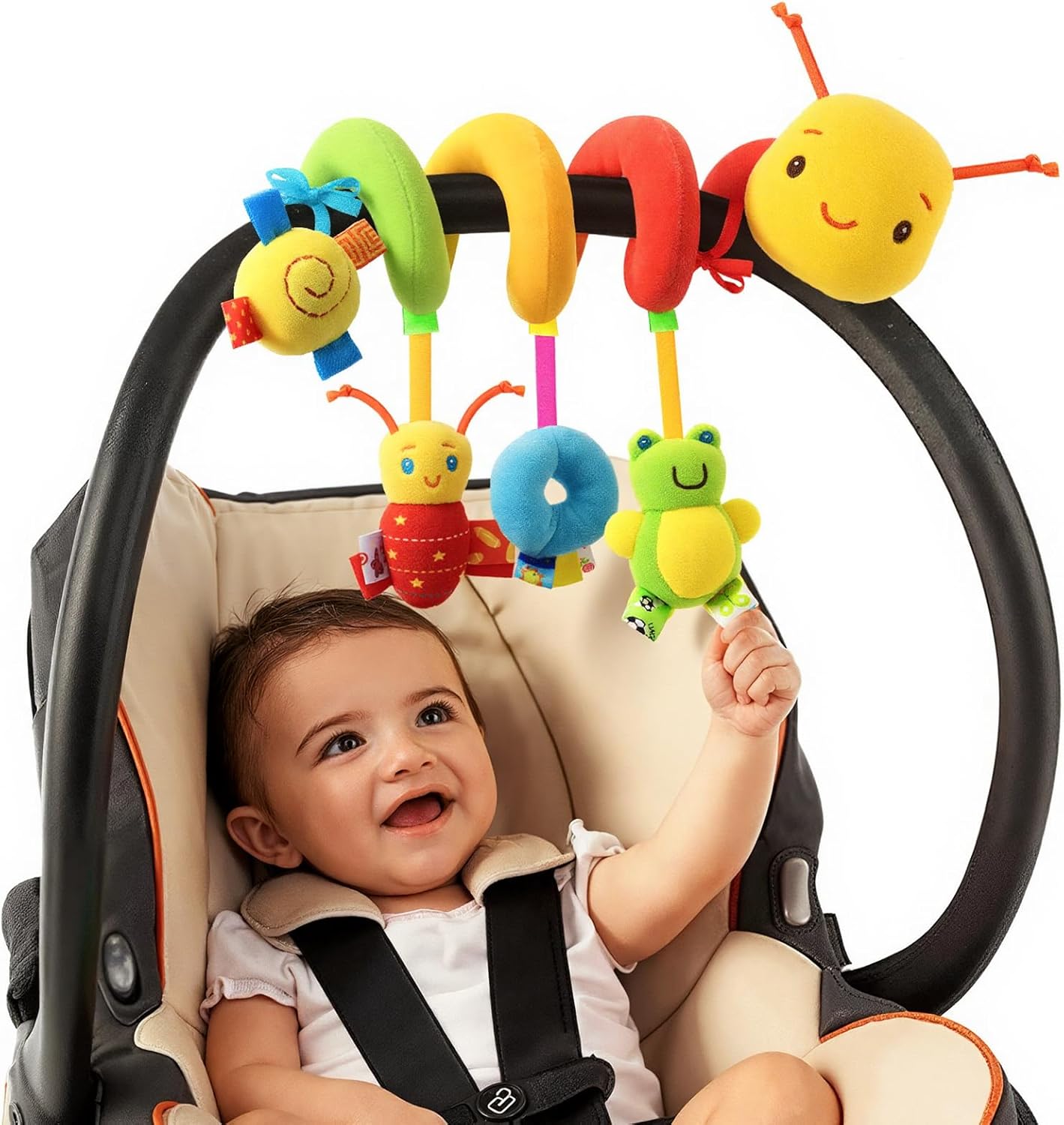 Fidtoy BusyBugg Sensory Stroller and Crib Toy for Babies 0-6 Months