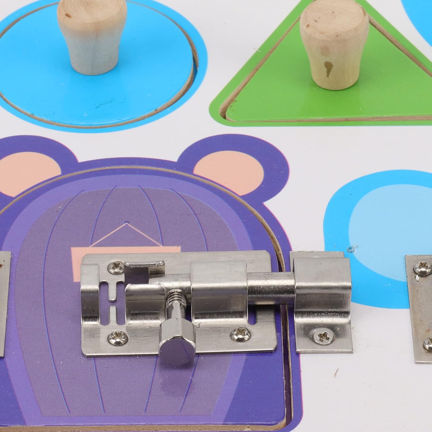 Janzoom Tablero Sensorial, Reloj Despertador Tablero de Actividades Sensoriales para el Hogar, gco6szb4th