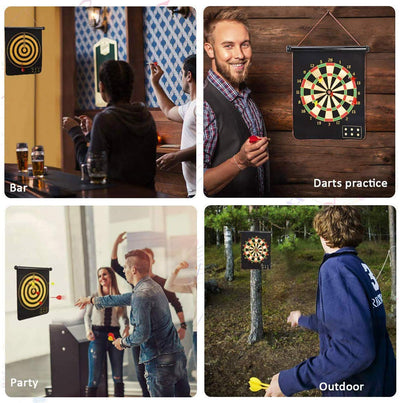 Fidtoy Magnetic Dart Board Set for Kids and Family Play