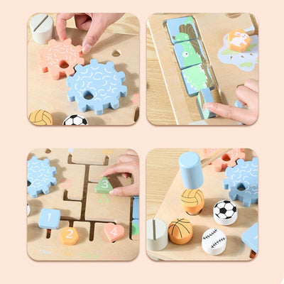 Tableau d'activités double face BNF pour l'apprentissage du piano à engrenages, jouet sensoriel pour bébé | Jouets pour bébé | Jouets de développement pour bébé1 Jouet de tambour pour enfants