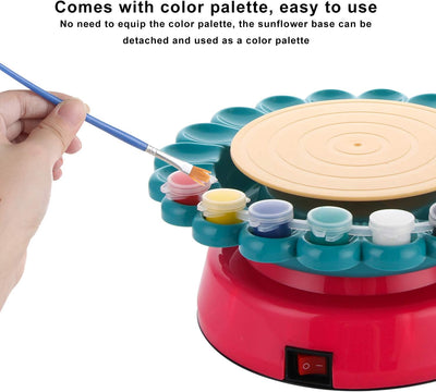 Fidtoy Electric Pottery Wheel Kit for Kids with Clay and Paints