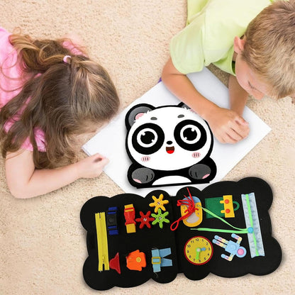 Imtrub Fieltro Panda,Bonito Juguete Cuentos Fieltro Pandas | El Aula Preescolar Debe Tener un educación temprana Aprendizaje Fieltro