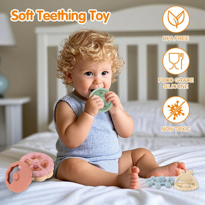Fidtoy Montessori Stacking Teething Toy for Babies