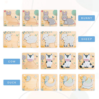 Puzle 3D de Animales