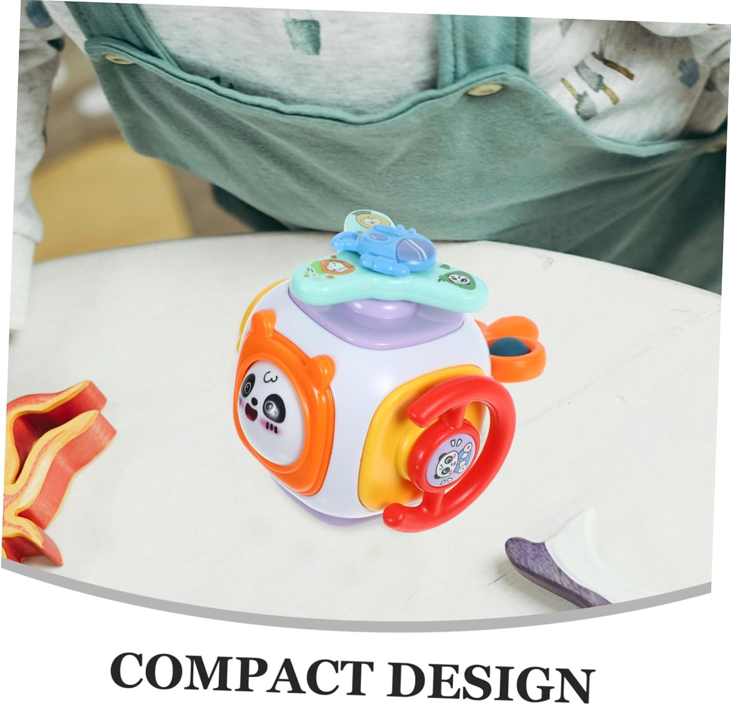 HANABASS Cubo de Actividades para Niños Pequeños Juguete Montessori Educativo Juguete de Viaje Sensory Play Aprendizaje para 1