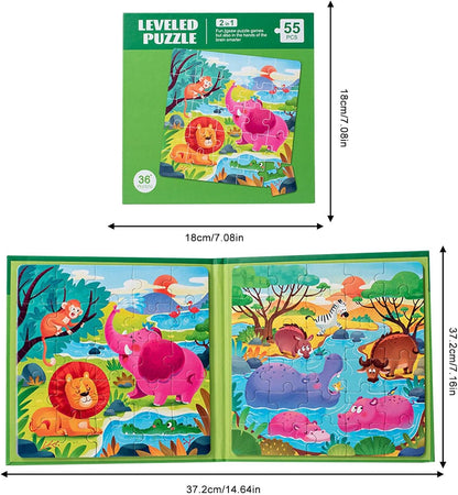 Space Puzzle Kids | Traffic Take-Along Magnetic Puzzles - Preschool Education Learning Toys for 3-6 Year Old Boys and Girls Thoran