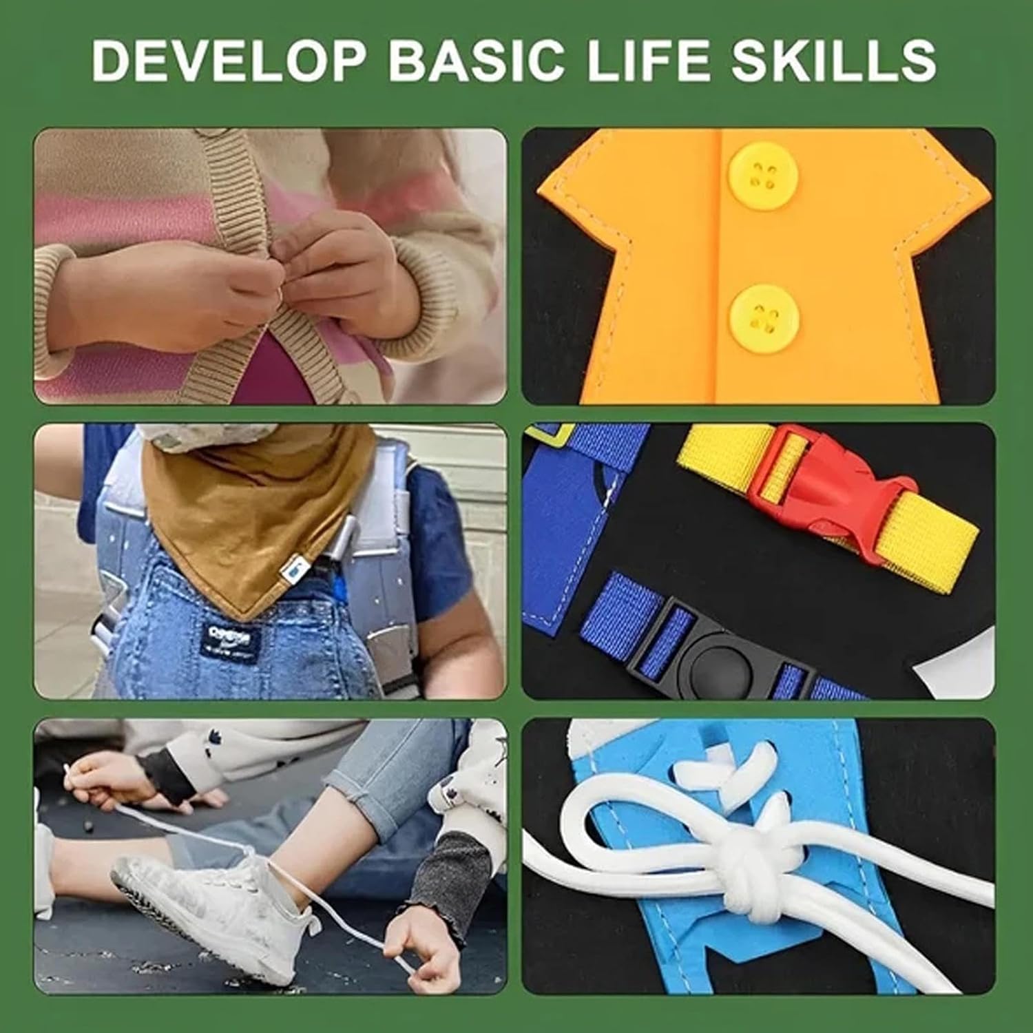 Tabla sensorial para niños - Tabla sensorial de actividades educativas | Tabla de actividades educativas de aprendizaje, juguete de viaje de animales, desarrollo de habilidades motoras finas Hondony