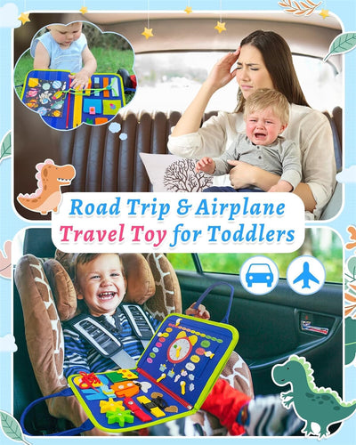 Tableau d'activités 8-en-1 Fidtoy – Jouet d'apprentissage en forme de sac à main pour les tout-petits de 2 ans et plus